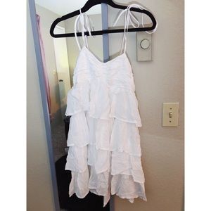 White Layered Sundress